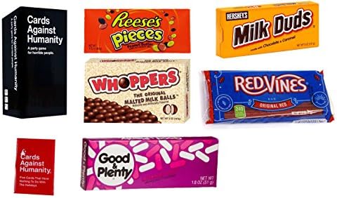 AUSSIE" SNACK &amp; ACTIVITY CARD GIFT BASKET: AU Cards Against Humanity Let's Play Cards The Ultimate Gift Basket. Age 17+