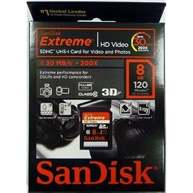 SANDISK EXTREME SDHC 8GB 30MB/S