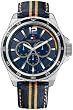 Tommy Hilfiger Mens Blue Grosgrain Strap Watch 1790663