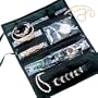 Travel Jewelry Portable Roll Case Pvc Black Microfiber - Household Essentials #6904