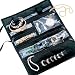 Travel Jewelry Portable Roll Case Pvc Black Microfiber - Household Essentials #6904