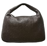 Bottega Veneta 'Veneta' Woven Chocolate Leather Large Hobo 115654/V0013/2040