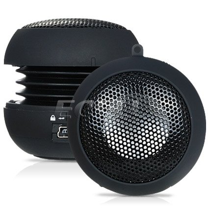 Ecell - BLACK PORTABLE MINI SPEAKER FOR APPLE iPAD WIFI 3G, APPLE iPOD NANO TOUCH, APPLE iPHONE 2G 3G 3GS, SONY CREATIVE SAMSUNG, iPOD CLASSIC SHUFFLE UK, ARCHOS PHILIPS LOGIC