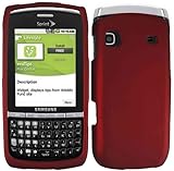 Red Rubberized Hard Case Cover for Samsung Replenish M580
