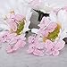 50pcs Wired Mesh Stocking Glitter Butterflies - Pink