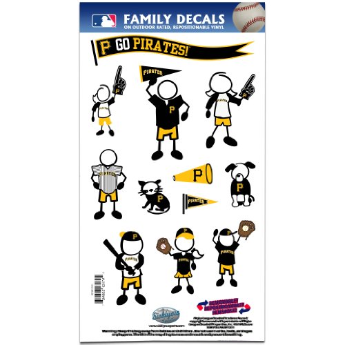 MLB Pittsburgh Pirates Medium Family Decal Set