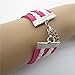 Sannysis Infinity Double Love Friendship PU Leather Alloy Charm Bracelet