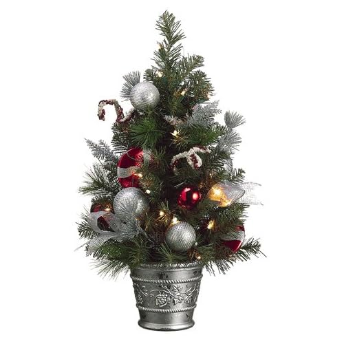 2 ft silver decorated christmas trees pictures