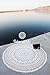 Bohomandala Indian Beautiful Gold Ombre Round Roundie Mandala Tapestry Wall Hanging Throw Beach Picnic Blanket Round Bed Sheet