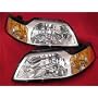 1999 - 2004 CHROME MUSTANG HEADLIGHT SET "BRAND NEW" 2000 2001 2002 2003 FORD MUSTANG COBRA GT 99 00 01 02 03 04 HEADLIGHTS HEADLAMPS HEADLAMP