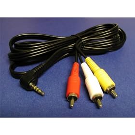 6FT 3.5 mm to 3 RCA AV Camcorder Video Cable by PCCables