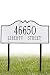 Hillsboro Two-Line Standard Lawn Address Plaque standard/2 line White/Black
