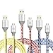 Micro USB Cable, Eversame 3 Pack 3.3Ft 1M Premium Nylon Braided High Speed Data Sync Charger Cord with Aluminum Shell For Android, Samsung Galaxy S6 Edge Plus/Note 5, HTC and More (Red Yellow Blue)