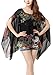 iNewbetter Womens Floral Batwing Sleeve Chiffon Beach Loose Blouse Tunic Tops (Pattern 17) one size