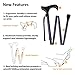 Ez2care Classy Adjustable Folding Cane with Carrying Case, Metallic Purple