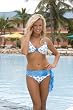 Blue Polka Dot Swimsuit Underwire Top: Swimwear Top Only