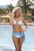 Blue Polka Dot Swimsuit Underwire Top: Swimwear Top Only