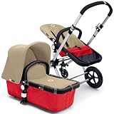 2007 Bugaboo Cameleon Stroller Complete Red Base/Sand Canvas