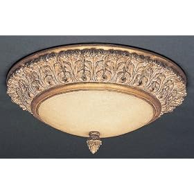 Fine Art Lamps European Crossroads 291240 Round 2-LT 26w (8H x 18W) Flush Mount in... by Fine Art Lamps