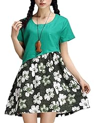 Sheer Summer Cotton/Linen Floral Print  Dress