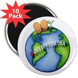 Occupy the Globe WE ARE THE 99% OWS Protest 2.25 inch Fridge Magnet 10-PACK