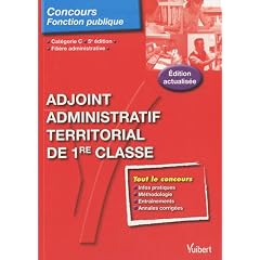 Adjoint administratif territorial de 1e classe - Cat�goie C (N 72)