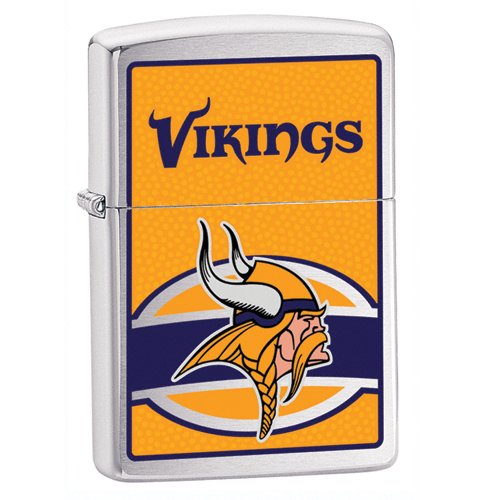 Zippo Minnesota Vikings High Polish Chrome Lighter