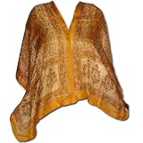 Hand Painted Pure Silk Scarf Women's Accessory From India (Free Shipping, No Minimum Purchase)