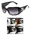 Ladies Thick Rim Fleur Di Les Decorative Sunglasses High Fashion