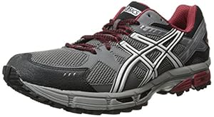 ASICS Men's Gel-Kahana 7 (4E) Running Shoe,Titanium/Lightning/Red,10 4E US