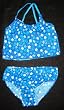 Girls 7-16 2-piece Swimwear Crop Top Bikini Blue Starlets