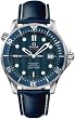 Omega Seamaster Steel Blue Strap Mens Watch 2920.80.91