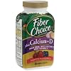 Fiber Choice Fiber Supplement, Sugar-Free Assorted Berry plus Calcium + D, 90-Count Chewable Tablets