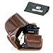 MegaGear Ever Ready Protective Leather Camera Case, Bag for Samsung NX500 with 16-50 mm Compact System Camera (Dark Brown) (Model: MG543)