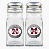 Review Bergamot  / Mississippi State Bulldogs Basketball Shaped Logo Salt and Pepper Shaker Set