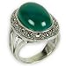 Women Sterling Silver Indian Ring Onyx Gemstone Jewelry US Size 6 1/2