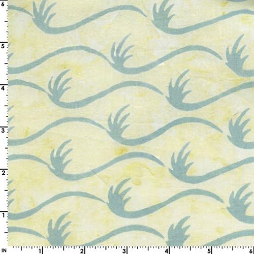 Fresh Water Designs Kahuna Batiks Fabric - Swoosh - Offwhite #KAH02-003