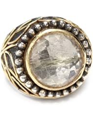 Stella Flame "Byzantia" Rudilated Quartz Ring, Size 7