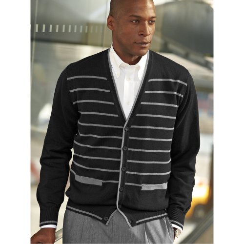 Paul Fredrick Button Front Cotton Cardigan
