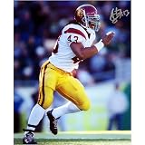 Troy Polamalu USC Trojans - Running Upfield - 8x10 Autographed Photograph