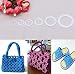ZHONGJIUYUAN 8 Size Mixed(246pcs) DIY Crochet Ring Circle Hook Plastic Craft Tool for Handbag Car Seat