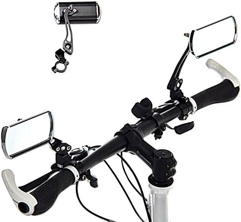 Outdoor Warriors Fashion Bicycle Cycling Handlebar Mirror + Rearview Mirror Base (Black)