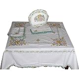 Table Linens and Napkins Embroidered 48 x 48 inches
