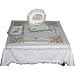 Table Linens and Napkins Embroidered 48 x 48 inches