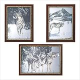 Winter Wolves Mirror Set