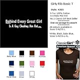 BEHIND EVERY GREAT GIRL IS A GUY CHECKING HER OUT T-Shirt - 100% Baby Rib Jersey Combed Cotton WOMEN'S T-Shirt - Sweat Shop Free