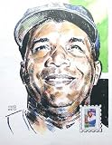 Roy Campanella Brooklyn Dodgers Sluggers Stamp By Michael Mellett