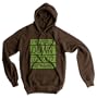Illegally Downloaded Hoodie, Brown, Small