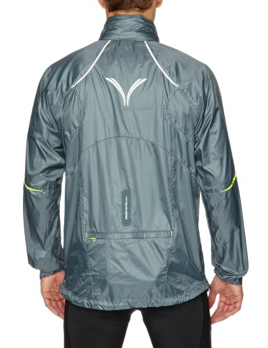 Ronhill Men's Vizion Microlite Jacket - Slate/Flou Yellow, Large