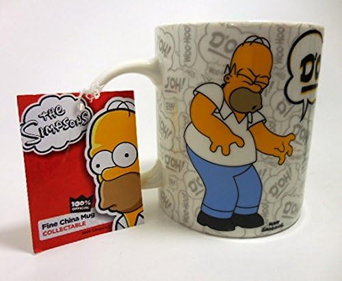 The Simpsons Homer Simpson Fine China Exclusive Collector's Mug " Doh! "